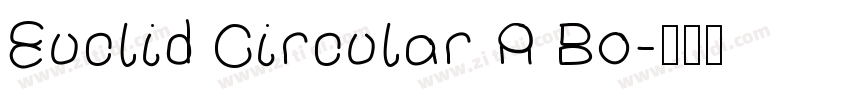 Euclid Circular A Bo字体转换